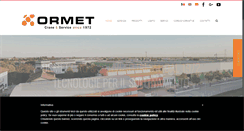 Desktop Screenshot of ormet.it